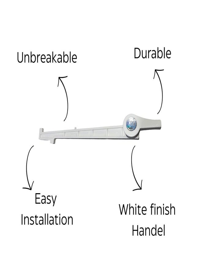 TILEINDIA Cistern Handel |Plastic Toilet Flush Tank Lever Handle (Parry Type, White) - Image 2
